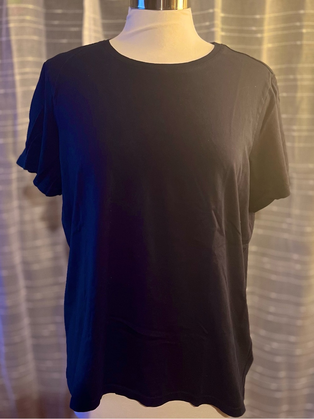 Lands' End Sz XL Supima Cotton Crewneck Tee in Black